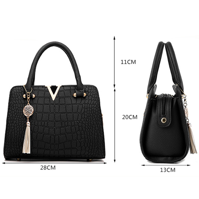 Brand Crocodile Pattern Handbags Women High Quality Leather Shoulder  Messenger Bags Designer Women Bags Crossbody Bag Sac A Main